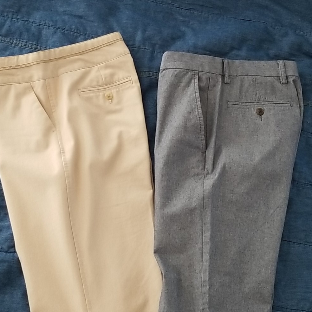 2 pair bundle, dressy pants, size 4 and 29x30
